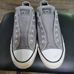 Boy's Gray  All Star Converse Size 6.5